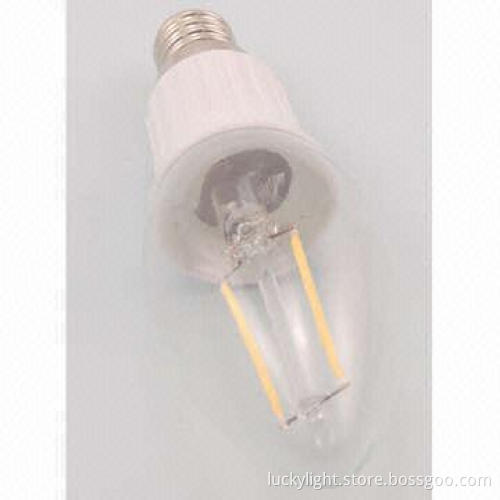 E14 LED Candle, UV Stabilized Glass Lamp Shade and ABS Lamp Shell, Indoor Use